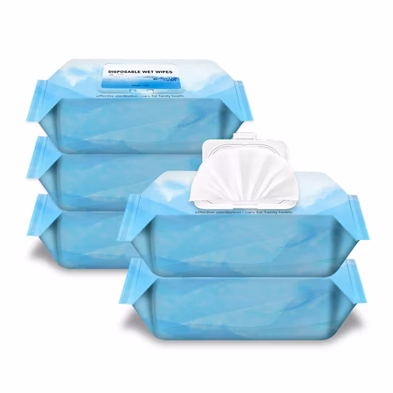 Disinfectant Hand Cleaning Alcohol Wet Wipes for Baby Adult Family Wet Wipes