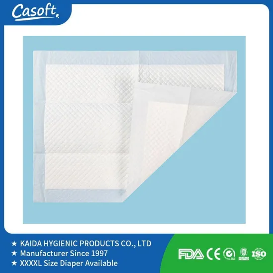 Cuidados higiénicos de enfermería Casoft Almohadillas de orina desechables ecológicas para adultos incómodos Venta directa de fábrica en Filipinas, Rusia, Corea, EE. UU., China